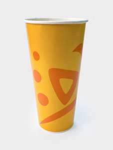 Стакан бумажный 500 мл под коктейль 1/40/640